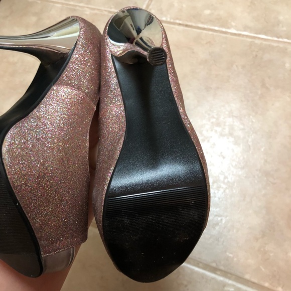 Glitter Platform Heels - Picture 4 of 4
